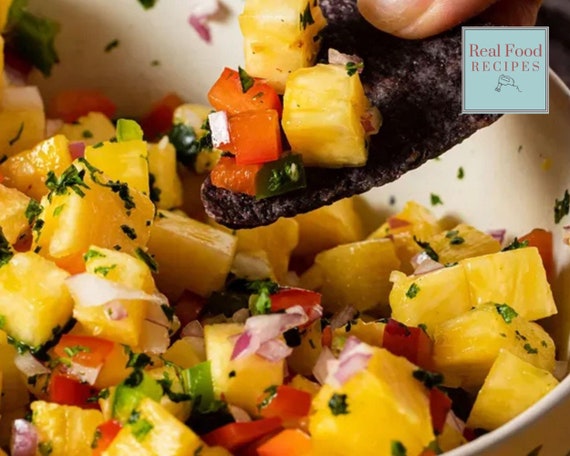 Dip Summer Finger Foods Tropical Salsa Dip Recipe Mexican Dish