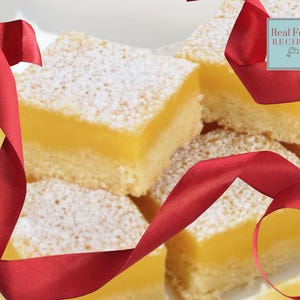 BESTE Lemon Curd Custard Bar Recept Kerstdessert Vierkantjes Instant Download Make Ahead Vriezer Recept Lemon Lime Party Dessertrepen