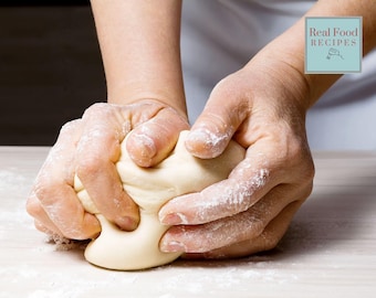 グルテンフリーの冷蔵庫用イースト生地（様々な焼き菓子に）PDFデジタルダウンロード イーストパン・ピザ生地