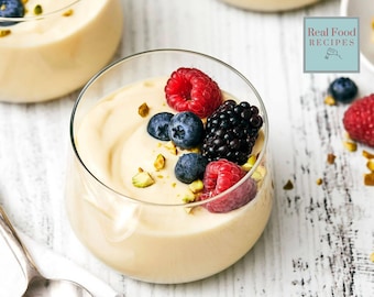 La mejor receta de natillas caseras Salsa de postre sin horno Instrucciones de descarga digital Postres dulces para preparar con anticipación Un clásico familiar británico