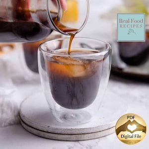 Coffee Liqueur Recipe Make Ahead Christmas Bottled Gift DIY Spirits Full Digital Instructions Homemade Kahlua Alcohol PDF Luxury Holiday