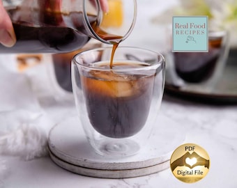 Coffee Liqueur Recipe Make Ahead Christmas Bottled Gift DIY Spirits Full Digital Instructions Homemade Kahlua Alcohol PDF Luxury Holiday