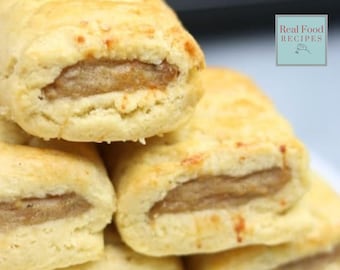 Granny's Favourite Sausage Rolls 2 Ways: PDF Recipe for Vegetarian Protein Meat Flakey Pastries