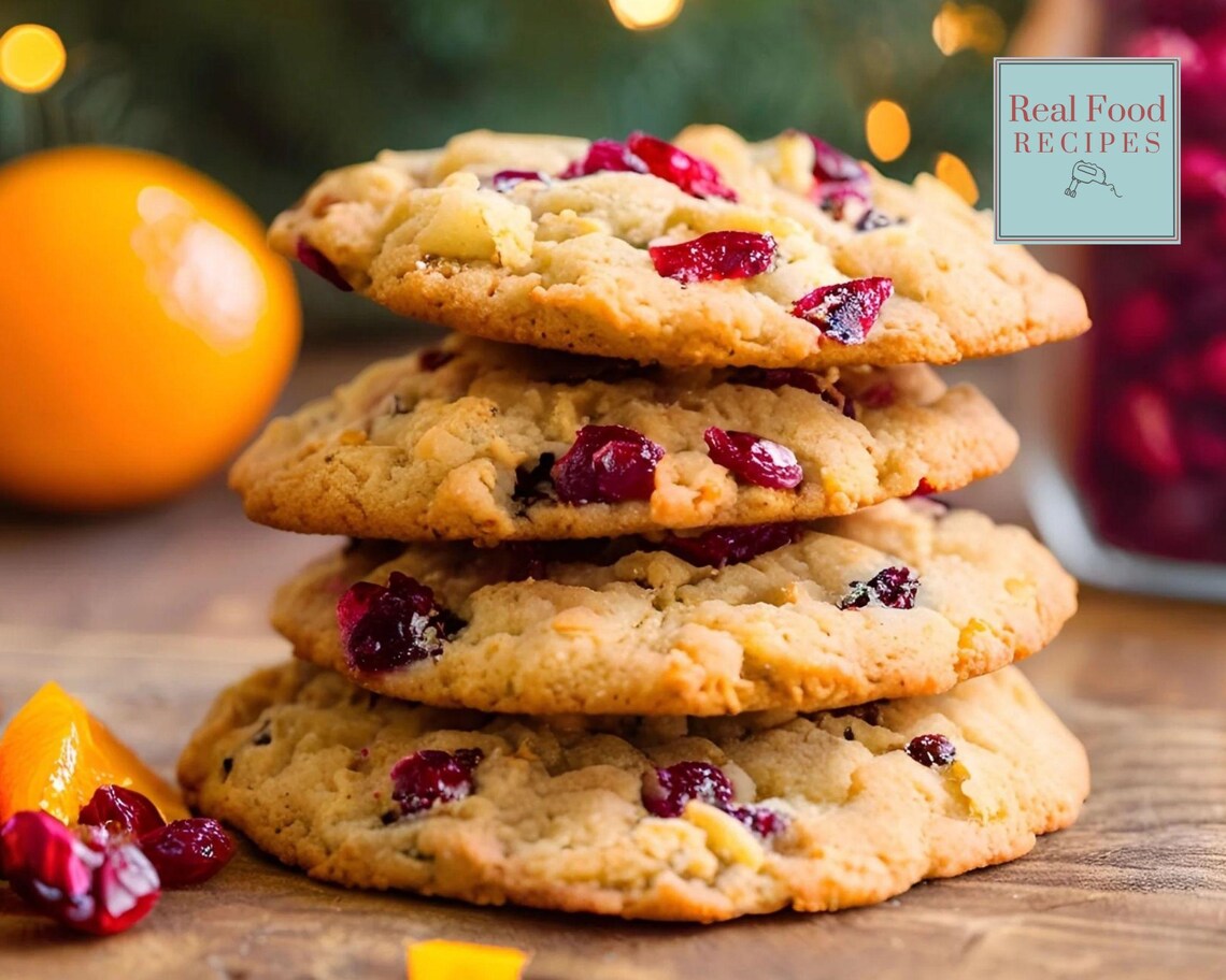 Soft Cranberry Orange Holiday Cookie Recipe Christmas Favourite Easy ...