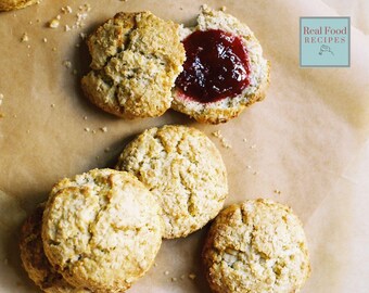 Rolled Oat Scones with Maple Syrup Recipe Brunch Sweet Scone Pastry Moist Maple Biscuit Digital Download Baked Afternoon Tea Oat Syrup Bread
