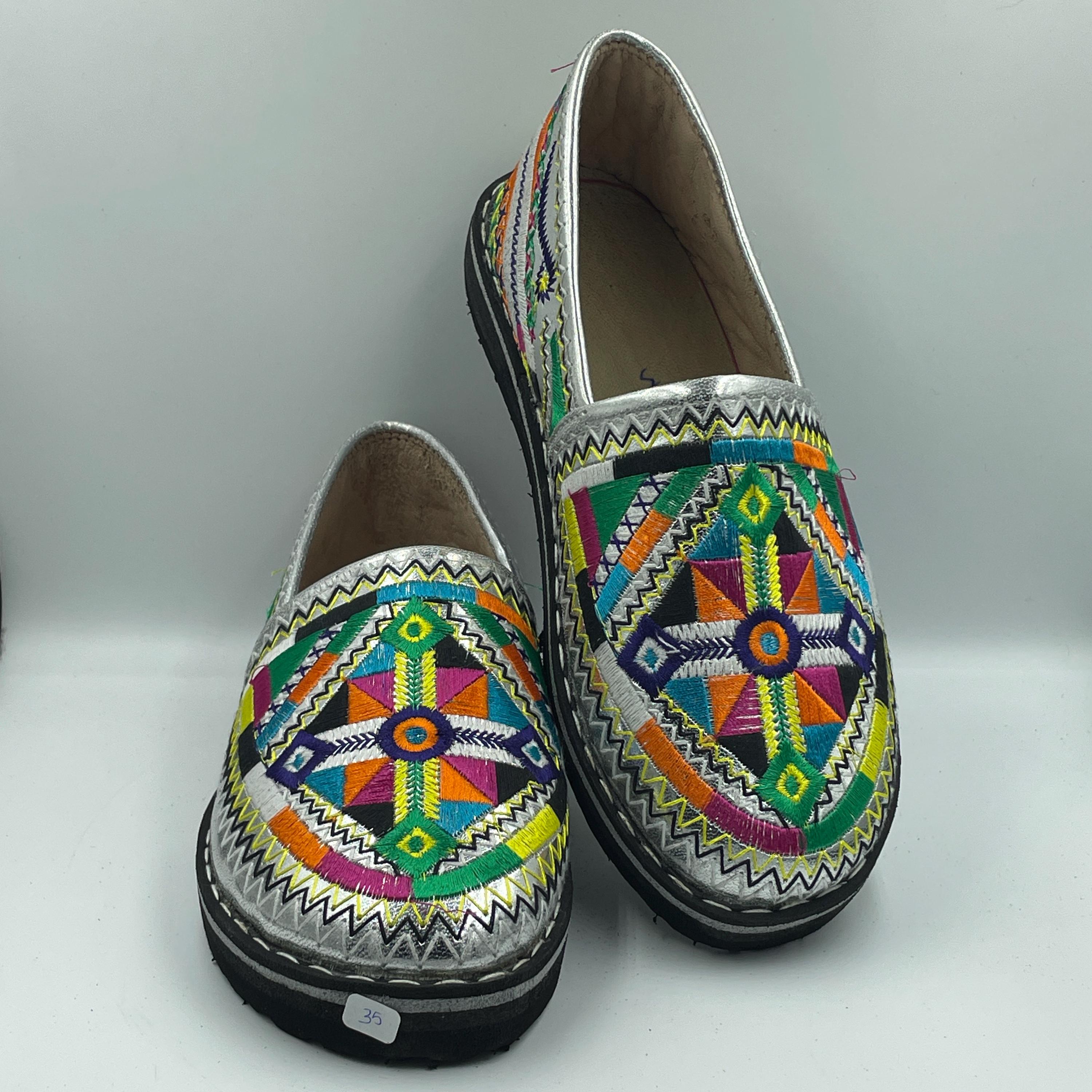 Leather moroccan mocassin, berber mocassin for women with three colors…