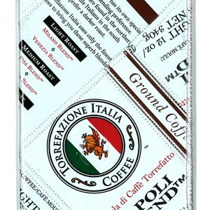 Passport Wallet from Recycled Torrefazione Coffee Bags