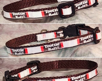 Adjustable Toy Dog/Cat Collar from Recycled Tootsie Roll Wrappers