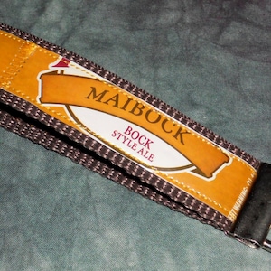 Wristlet KeyChain from Repurposed Pyramid Maibock Beer Labels