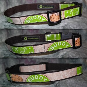 Großes Verstellbares Hundehalsband von Recycled Buddy Biscuits Hunde Leckerlibeutel