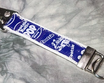 Carabiner KeyChain from Recycled Grape Tootsie Roll Pop Wrappers