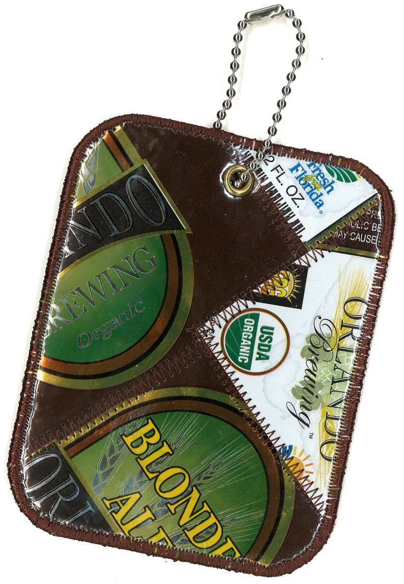 Luggage Tag from Orlando Brewing Organic Blonde Ale Beer Labels image 1