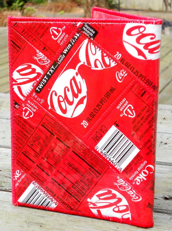 Reisepass Cover Aus Recycelten Coca Cola Flasche Etiketten Etsy