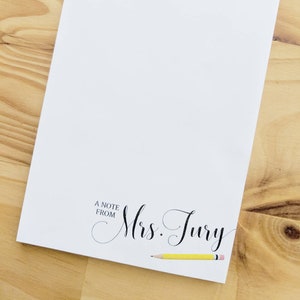 Teacher Notepad | Personalized Teacher Notepad | Teacher Appreciation