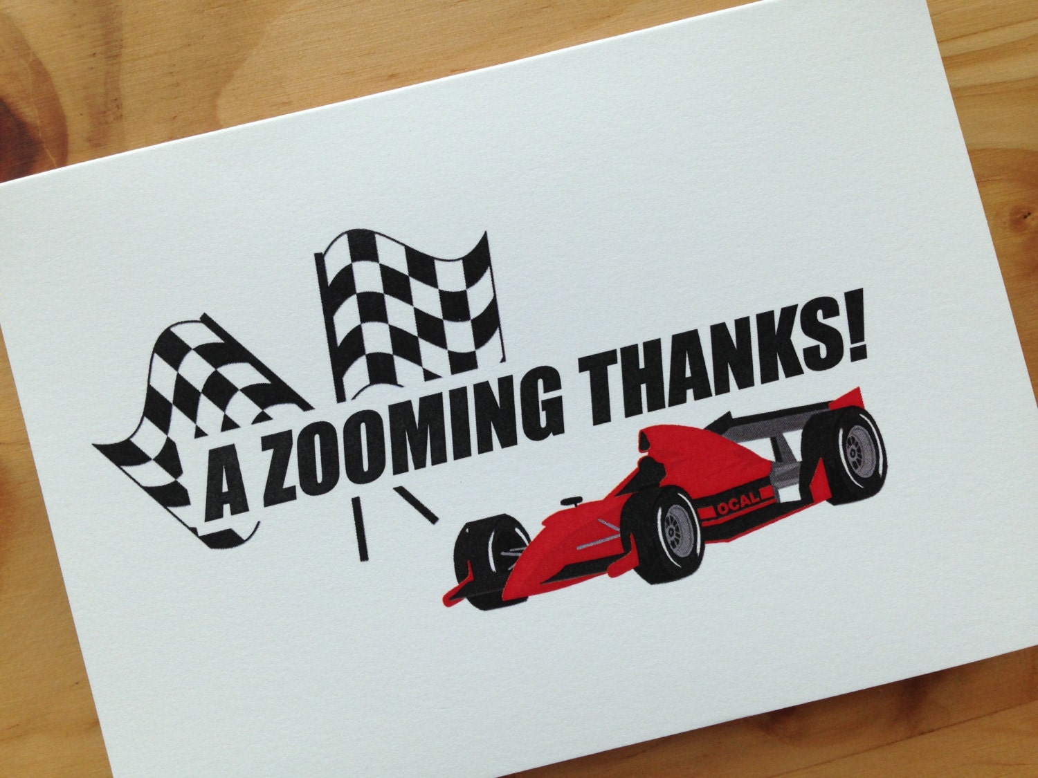 Race Car Themed Thank You Cards Racing Thank You Cards Etsy