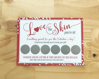 Valentine's Scratch Off Cards (Printed Version) | Thank You Cards | Printed Cards with Option to add Envelopes