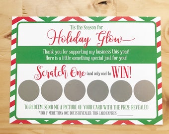 Holiday Scratch Off Cards | Holiday Scratch Off Cards | Digital Download |