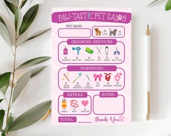 Kids Groomer Play Notepad – Pet Fun Activity Pad for Creative Play & Learning