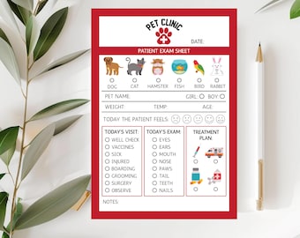 Veterinary Kids Play Notepad – Fun Pet Activity Pad for Creative Play & Learning