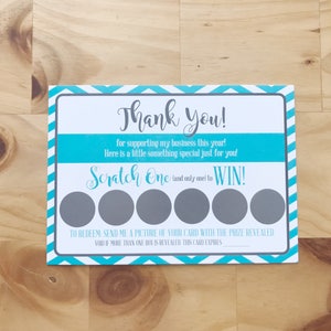 Scratch Off Cards (Instant Download) | Thank You Cards | Digital Download |