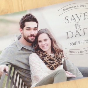 Foto-save-the-date-briefkaart, afdrukbare save-the-date-ansichtkaarten, save-the-date-kaart, bruiloft-save-the-date-briefkaarten