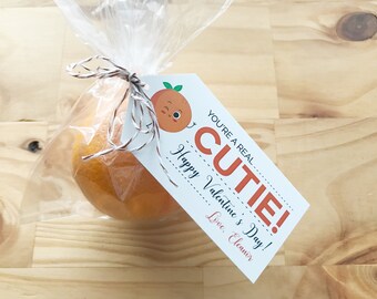 You're a Real Cutie Valentine Cards | Kids Valentine's Day Tags (Instant Download)