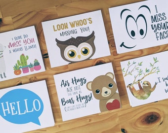 Assortment of Miss you Cards | Social Distancing Cards | Stationery Cards | Quarantine Cards | Miss you cards