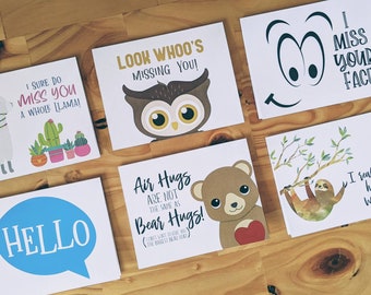 Miss You Card Set | Social Distancing Greeting Cards