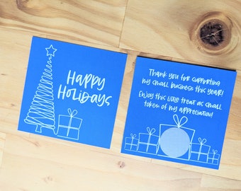 Holiday Customer Appreciation Scratch Off Cards | Printed Discount Cards