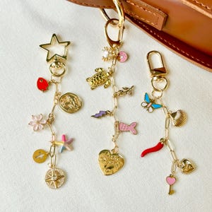 Benutzerdefinierte Charm Schlüsselanhänger, personalisierte Anhänger Schlüsselanhänger, Gold Taschenanhänger, Auto Schlüsselanhänger, Brieftasche Zubehör, Geldbörse Kettenanhänger, Geschenk für sie