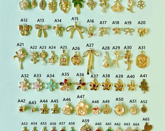 Benutzerdefinierte Charm Halskette, personalisierter Schmuck für Frauen, Bauen Sie Ihren eigenen Schmuck, Gold Vintage Chunky Charm Halskette, Muttertagsgeschenk für Sie