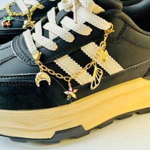Shoelace Charms, Custom Shoe Charms Chain, Gold Charm, Gems Shoe Accessories For Sneaker Charms, Make Your Own Shoe Jewelry, Gift For Her