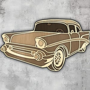 188 - Multilayer 3D Auto Wandkunst | Svg Dxf Png Eps | Auto Geschenk Holz Dekor | Cricut CNC Laserschneiden | Holz, Metall, Scherenschnitt | Leichtbrand