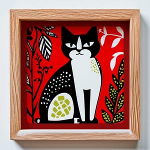 201- Cat SVG 3d Layered - Multilayer Files For Cricut Laser CNC Silhouette - Paper Cut - Wood Art - Svg Dxf Png Lightburn File - Diy