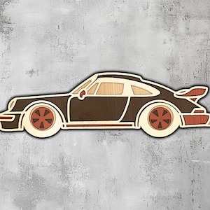 177- Multilayer Sportwagen | 3D Wand Kunst | Svg Dxf Png Eps | Holzdekor | Cricut CNC Laser Schnitt | Holz, Metall, Papier | Lightburn-Datei | Xtool