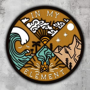 140- Multilayer-Elemente | 3D Wand Kunst | Svg Dxf Png Eps | Holzdekor | Cricut CNC Laser Schnitt | Holz, Metall, Papier | Lightburn-Datei | Xtool