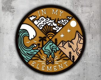 140- Elementos multicapa / Arte de pared 3D / Svg Dxf Png Eps / Decoración de madera / Corte láser CNC Cricut / Madera, metal, papel / Archivo Lightburn / Xtool