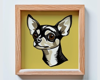Chihuahua 3D Layered SVG – Laser Cut, Cricut, Silhouette (Digital File)