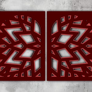 46- 3D Multilayer Mandala Wandkunst | Svg Dxf Png Eps Lightburn | Cricut CNC Laserschneiden | Modernes minimalistisches Design | Holz Metall Papierkunst