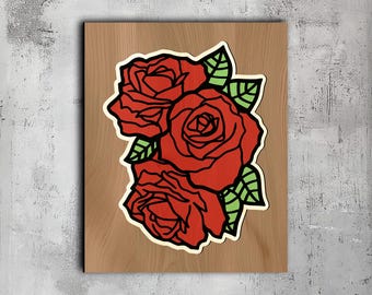 Multilayer Rose SVG – Laser Cut File, CNC, Cricut