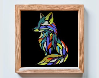 3D Layered Fox SVG – Multilayer Laser Cut Files