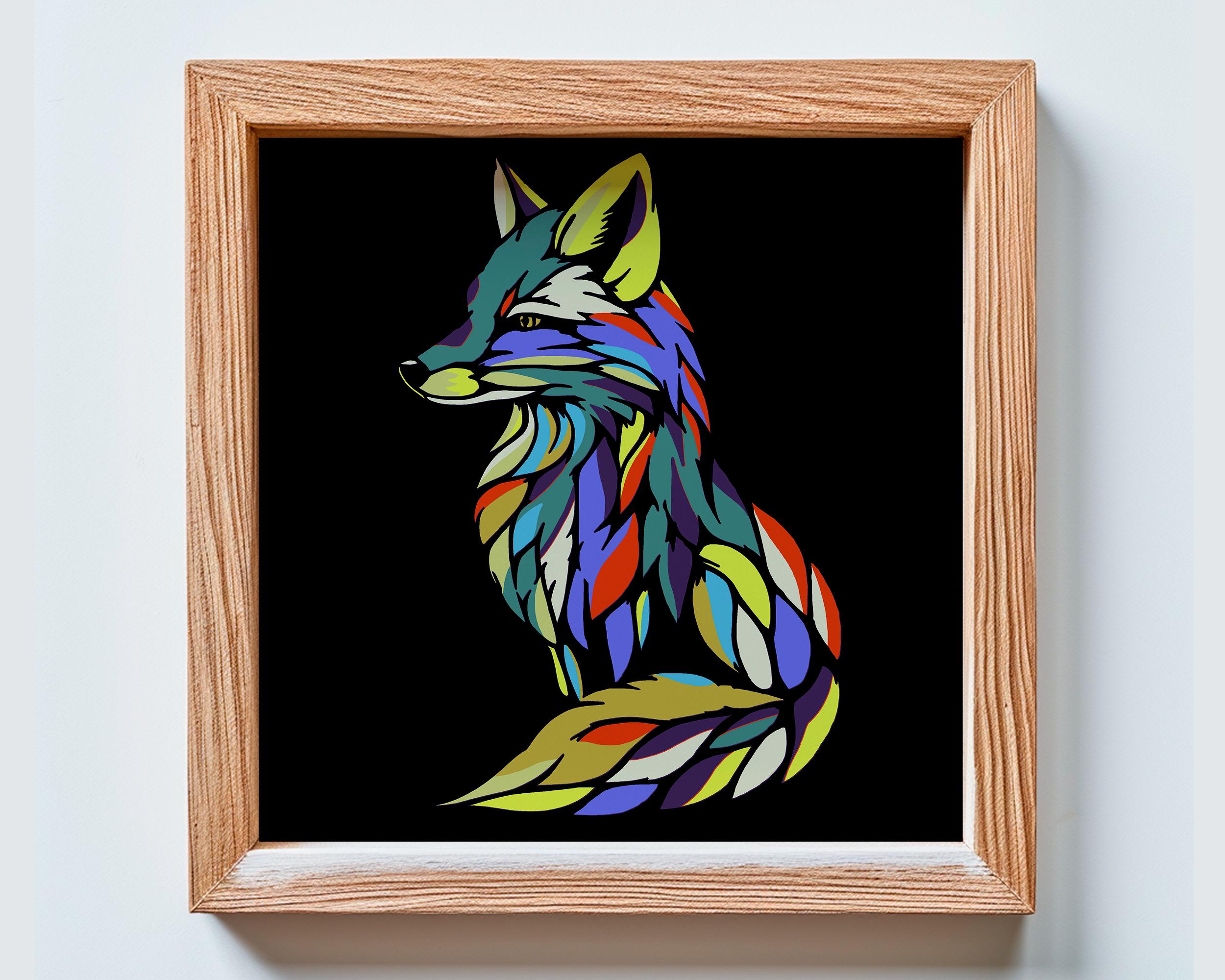 3D Layered Fox SVG – Multilayer Laser Cut Files - Etsy