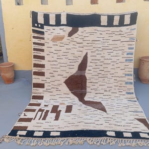 Beni ourain rug, Authentic Moroccan rug, Berber carpet, Genuine Wool rug, Handmade rug, Beni ourain style, Area rug, Tapis berbere, Teppich