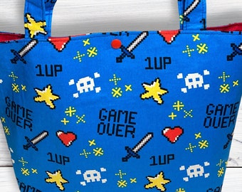 Gamer Video Game Retro Games Shoulder Bag Purse handbag Fun Bright Tote FREE SHIPPING within USA