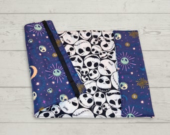 Jack Faces - Adjustable Book Cover, Fabric Book Sleeve, Book Sleeve, Book Pouch, Book Accessories, Fabric Book Cover