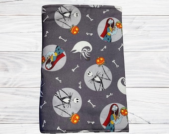 Nightmare Before Christmas Book Sleeve: Adjustable Cotton Fabric Book Cover
