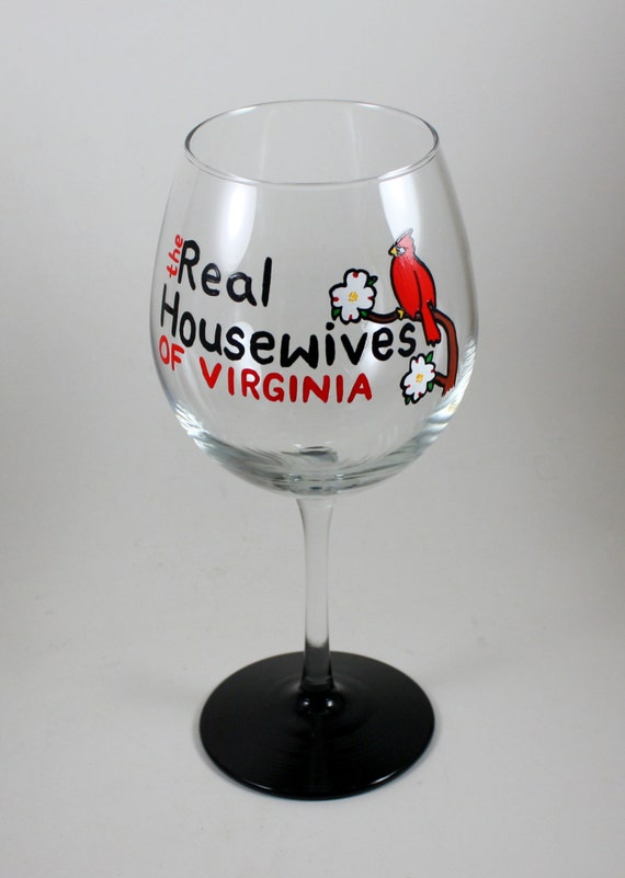 real housewives custom wine glass