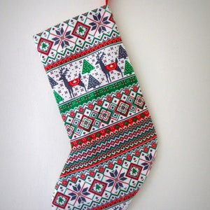 Christmas Sweater Christmas Stocking Lined FREE SHIPPING in USA