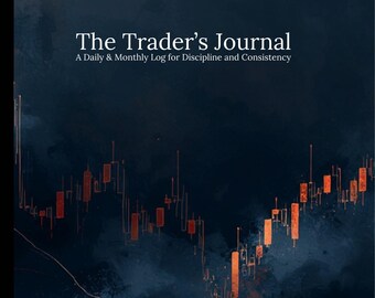 Trading Journal, Day Trader Log Book, Stock Market Tracker, Psychology, Trade Log & Performance Review Notebook