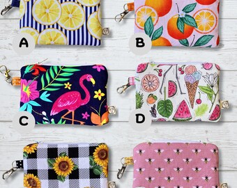 Mini Zipper Coin Purse – Handmade Fabric Pouch for Everyday Essentials